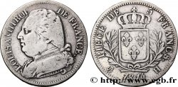 5 francs Louis XVIII, buste habillé 1814 La Rochelle F.308/5
