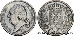 5 francs Louis XVIII, tête nue 1816 Perpignan F.309/11