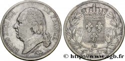 5 francs Louis XVIII, tête nue 1817 Lille F.309/27