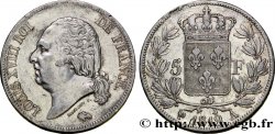 5 francs Louis XVIII, tête nue 1819 Paris F.309/40