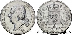 5 francs Louis XVIII, tête nue 1823 Paris F.309/76