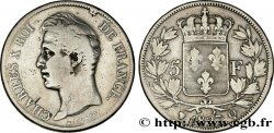 5 francs Charles X, 2e type 1827 Perpignan F.311/11