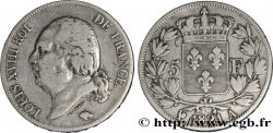 5 francs Louis XVIII, tête nue 1821 Paris F.309/60 TB25 