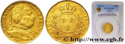 20 francs or Louis XVIII, buste habillé - PCGS AU 50 1815 Perpignan F.517/16