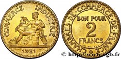 2 francs Chambres de Commerce 1921  F.267/3 SUP60 