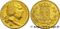 20 francs or Louis XVIII, tête nue 1817 Bayonne F.519/7