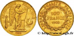 100 francs or Génie, tranche inscrite en relief Dieu protège la France 1905 Paris F.552/18