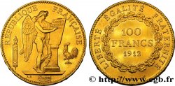 100 francs or Génie, tranche inscrite en relief Liberté Égalité Fraternité 1912 Paris F.553/6