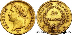 20 francs or Napoléon tête laurée, République française 1808 Paris F.515/2