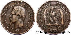 Dix centimes Napoléon III, tête nue 1853 Lille F.133/10 TB30 