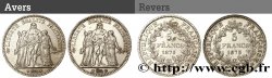 Lot de deux pièces de 5 francs Hercule : 1873 1875 - Paris F.334/9