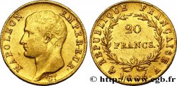 20 francs or Napoléon tête nue, Calendrier grégorien 1806 Paris F.513/1