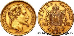 20 francs or Napoléon III, tête laurée 1866 Paris F.532/13