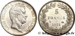 5 francs type Tiolier avec le I, tranche en creux 1831 Rouen F.315/15