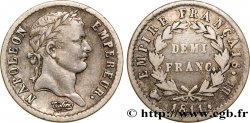 Demi-franc Napoléon Ier tête laurée, Empire français 1811 Strasbourg F.178/23