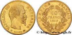10 francs or Napoléon III, tête nue 1859 Strasbourg F.506/8 TTB48 
