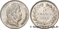 5 francs IIe type Domard 1843 Lille F.324/104