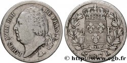1/2 franc Louis XVIII 1817 Bordeaux F.179/12
