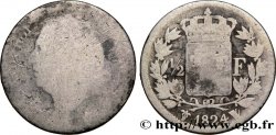 1/2 franc Louis XVIII 1824 Lille F.179/52