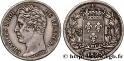 1/2 franc Charles X 1825 Paris F.180/1 TTB48 