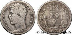 1/2 franc Charles X 1827 La Rochelle F.180/17 TB18 
