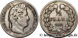 1/2 franc Louis-Philippe 1831 Toulouse F.182/9 TB25 