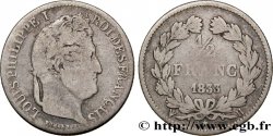 1/2 franc Louis-Philippe 1833 La Rochelle F.182/32 TB20 