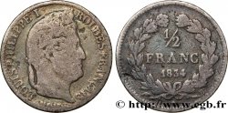 1/2 franc Louis-Philippe 1834 Strasbourg F.182/41