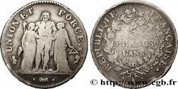5 francs Union et Force, Union desserré, avec glands intérieurs et gland extérieur 1797 Paris F.291/3