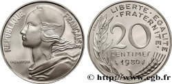 Piéfort argent de 20 centimes Marianne 1980 Pessac GEM.56 P2
