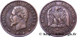Cinq centimes Napoléon III, tête nue 1854 Bordeaux F.116/13 TTB40 