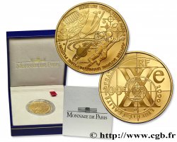 Belle Épreuve 100 francs Or - La Conquête de l’Espace 2000 Pessac F5.1686 1 FDC70 