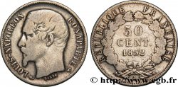 50 centimes Louis-Napoléon 1852 Paris F.185/1 TB25 