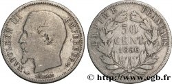 50 centimes Napoléon III, tête nue 1856 Paris F.187/4