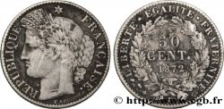50 centimes Cérès, IIIe République 1872 Bordeaux F.189/4 TB20 