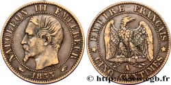 Cinq centimes Napoléon III, tête nue 1855 Paris F.116/16