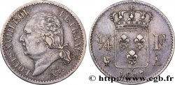 1/4 franc Louis XVIII  1817 Paris F.163/1