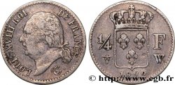 1/4 franc Louis XVIII 1822 Lille F.163/23