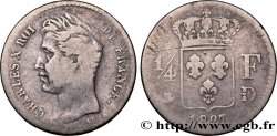 1/4 franc Charles X 1827 Lyon F.164/13 B12 