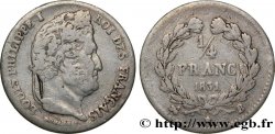 1/4 franc Louis-Philippe 1831 Rouen F.166/2 TB25 