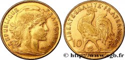 10 francs or Coq 1911 Paris F.509/12