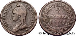 2 décimes Dupré 1796 Paris F.145/1 BC35 