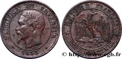 Deux centimes Napoléon III, tête nue 1853 Strasbourg F.107/3
