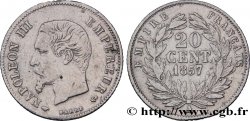 20 centimes Napoléon III, tête nue 1857 Paris F.148/7