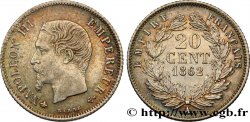 20 centimes Napoléon III, tête nue 1862 Paris F.148/17