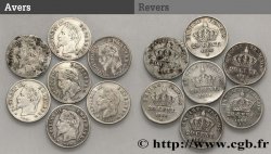 Série complète de 20 centimes Napoléon III, tête laurée, petit module - - F.149/-