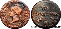 Un centime Dupré, 7 normal 1799 Paris F.100/15