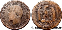 Cinq centimes Napoléon III, tête nue 1857 Marseille F.116/42