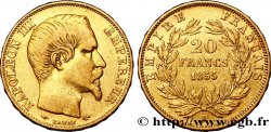 20 francs or Napoléon III, tête nue 1855 Paris F.531/4 TTB42 