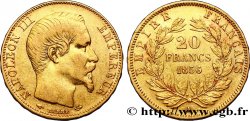 20 francs or Napoléon III, tête nue 1856 Paris F.531/9 TTB45 
